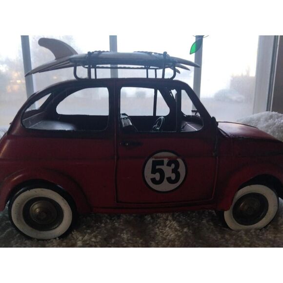 Vintage, Rare, Tin Fiat/Bug Surf 53 Car from Italy, Very Good Condition - Picture 1 of 16